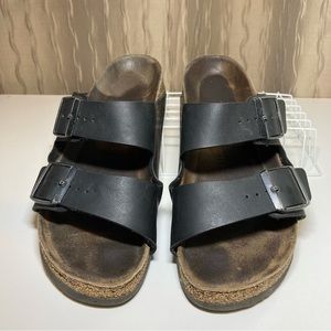 Birkenstock Arizona Women's 40 (US W 9 M 7) Classic Black Sandals 2 Buckle